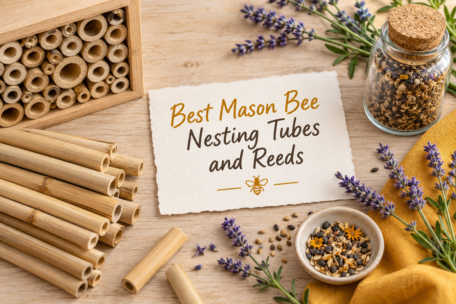 Best Mason Bee Nesting Tubes and Reeds