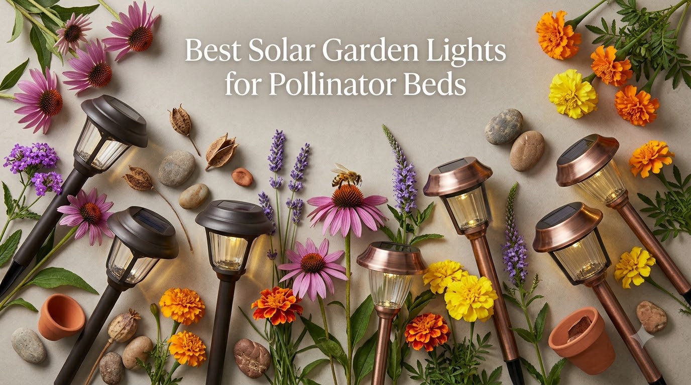 Best Solar Garden Lights for Pollinator Beds