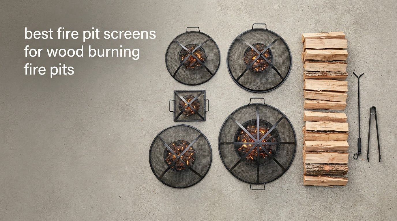 best fire pit screens for wood burning fire pits