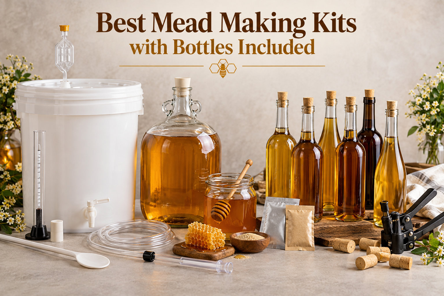 Best Mead Making Kits with Bottles Included