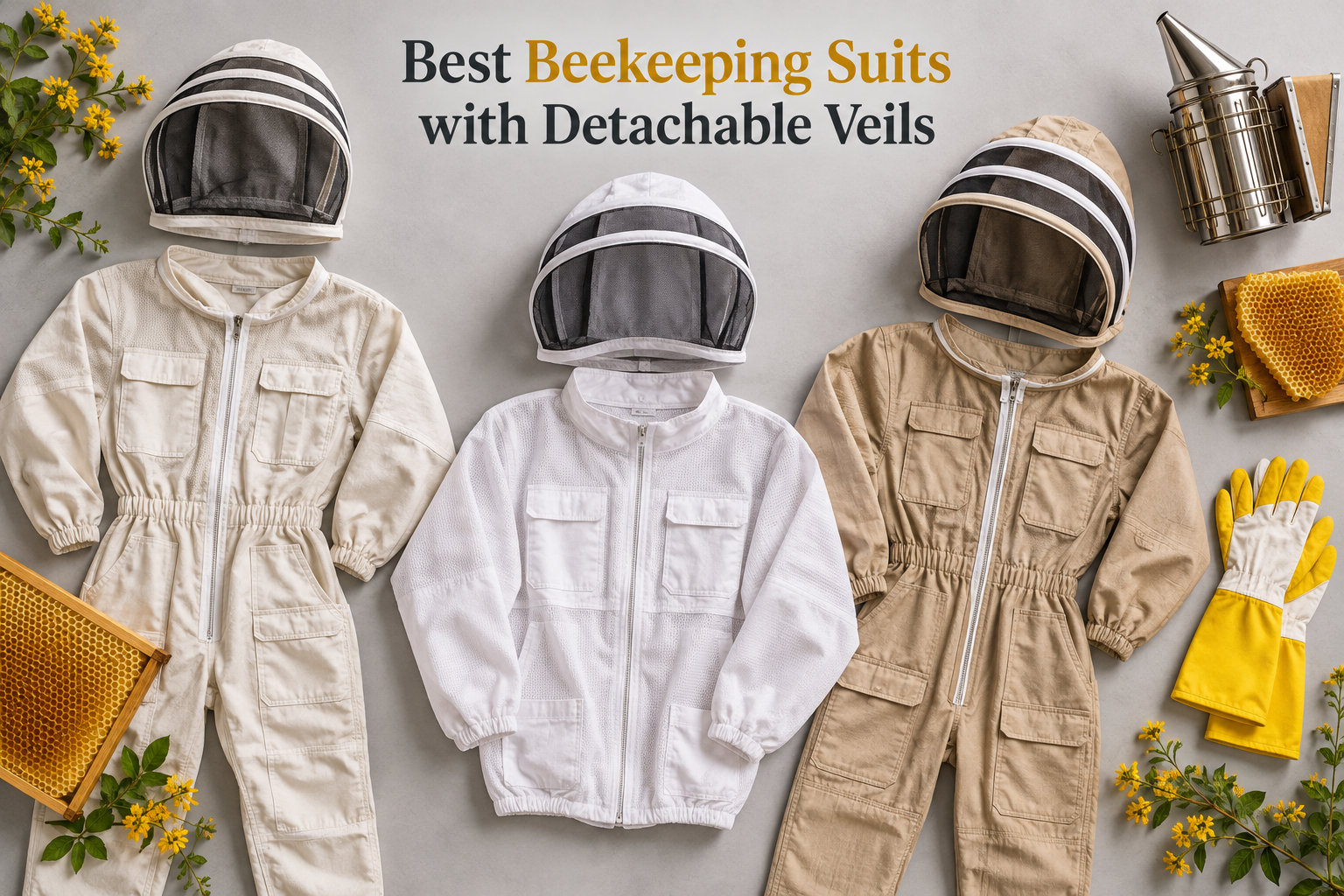 Best Beekeeping Suits with Detachable Veils