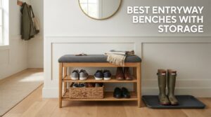 best entryway benches with storage
