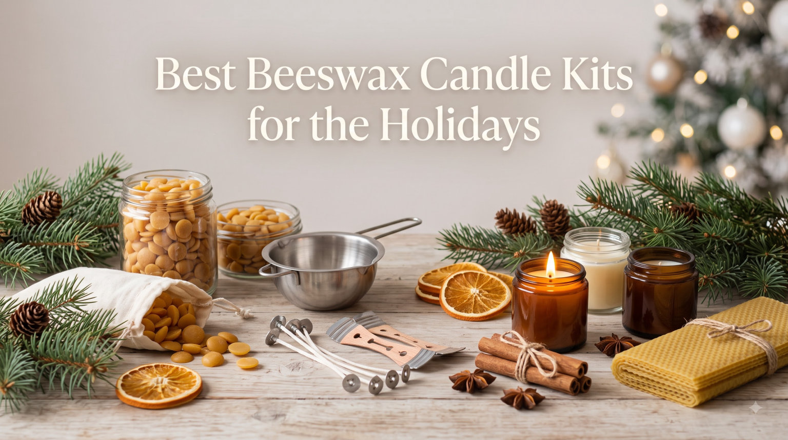 Best Beeswax Candle Kits for the Holidays