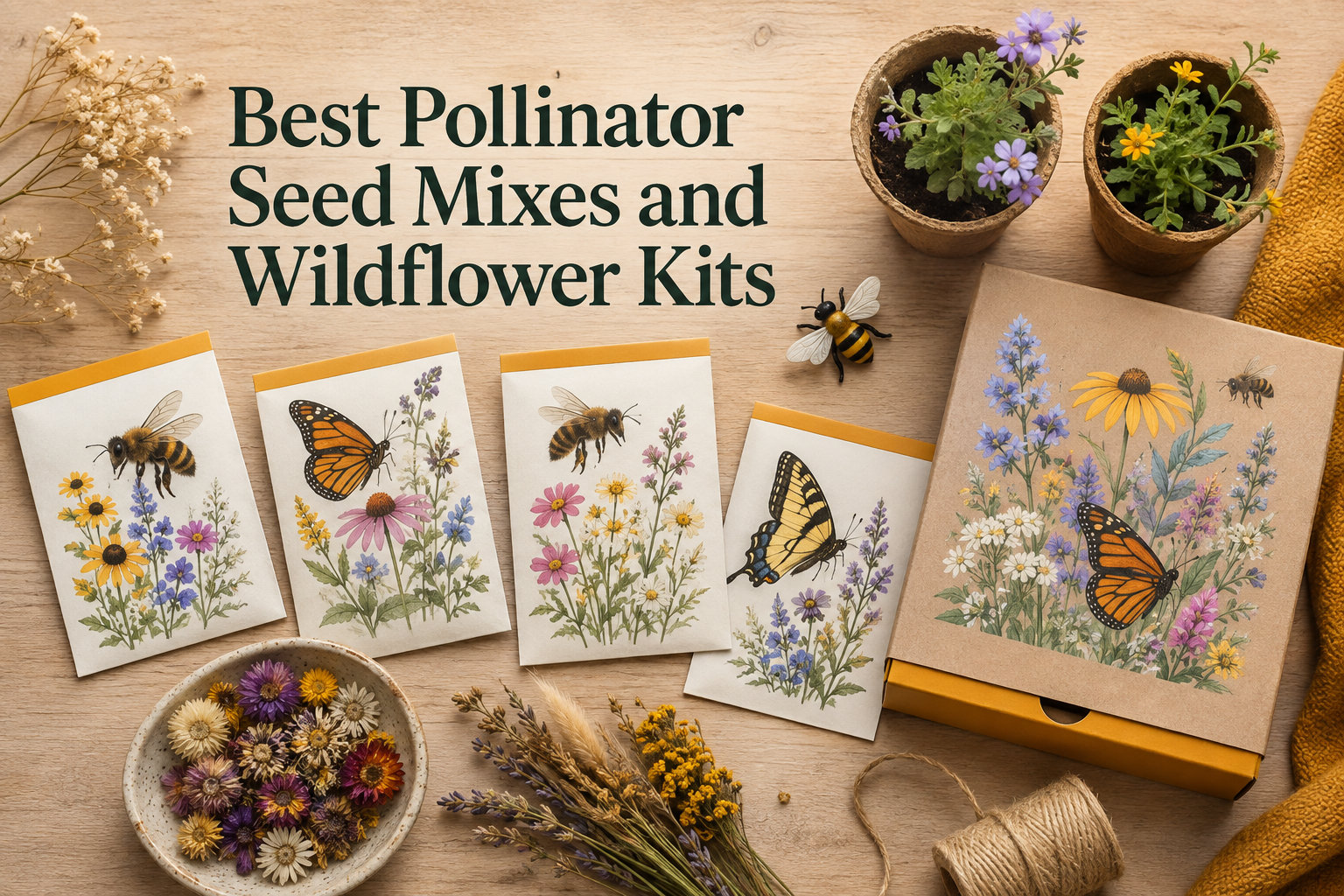 Best Pollinator Seed Mixes and Wildflower Kits