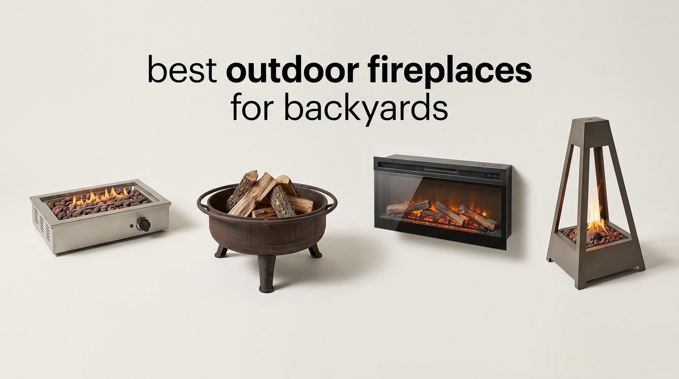 best outdoor fireplaces for backyards