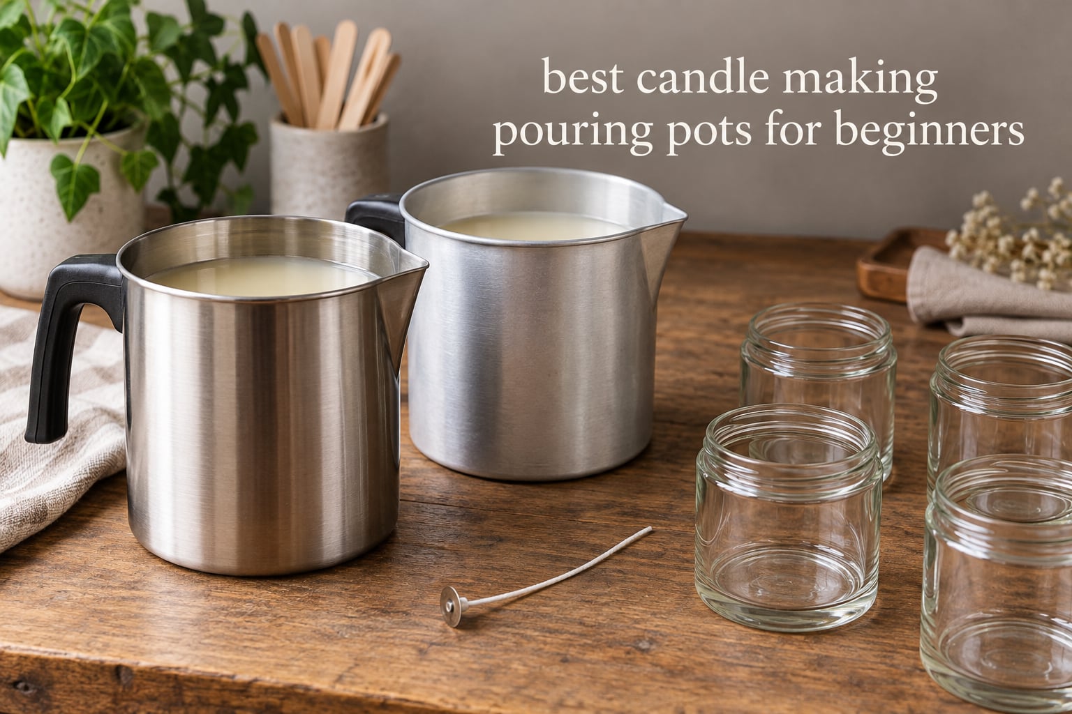 best candle making pouring pots for beginners