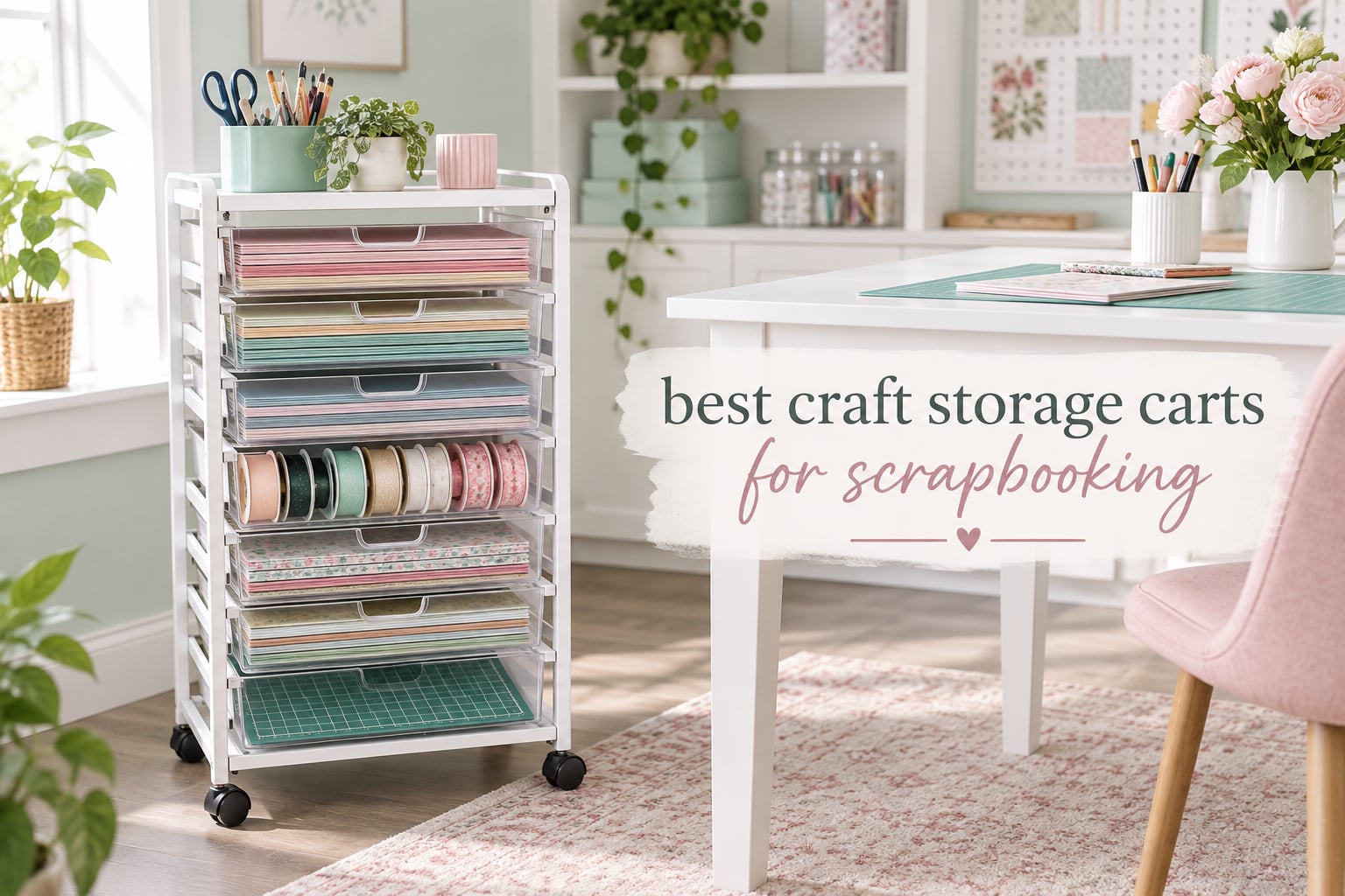 best craft storage carts for scrapbooking